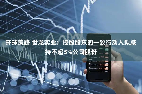 环球策路 世龙实业：控股股东的一致行动人拟减持不超3%公司股份