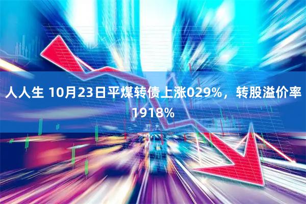 人人生 10月23日平煤转债上涨029%，转股溢价率1918%